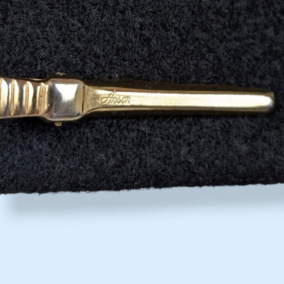 (2/$20) Vintage Anson Pointed Tie Clip - Picture 4 of 5